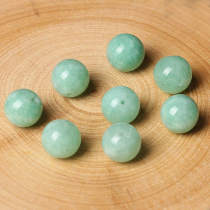 4A natürliche Jade Chalcedon Einzelperle DIY Perlen Schmuckherstellung