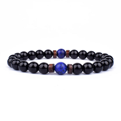 Vulkanstein-Armband für Männer, Lava-Holz, 8 mm Perlen, Armband, tibetischer Buddha, Handgelenkkette, Damen- und Herrenschmuck, Geschenk, neue Armbänder
