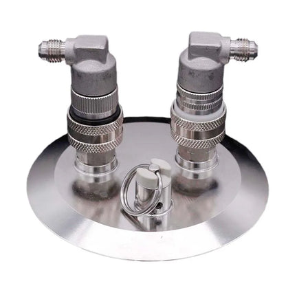 4 "Tri Clamp (119mm OD) ball Lock Konvertieren Deckel mit Gas Post Bier Post PRV 60cm Silikon Schlauch Homebrew Fass Ausrüstung