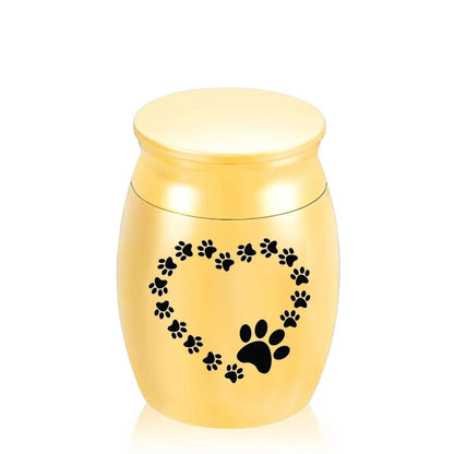 30x40MM Herz-förmigen hund pfote druck feuerbestattung asche urne exquisite Andenken asche jar mini pet urne gedenk haustier großen hund/welpen