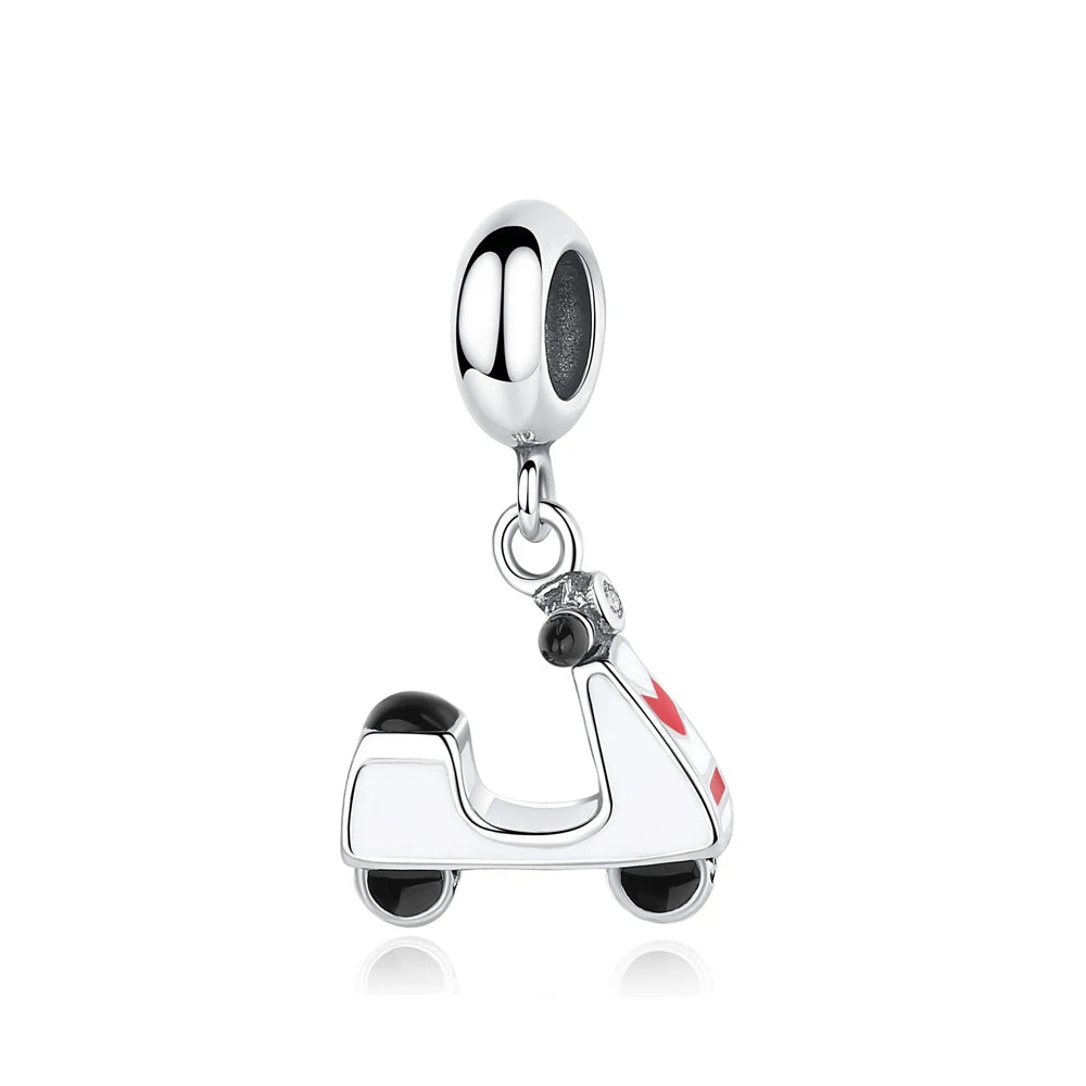 Original 100% 925 Sterling Silber Charm Bead Reise Taxi Motorrad Riesenrad Charms Fit Pandora Armbänder Frauen Diy Schmuck