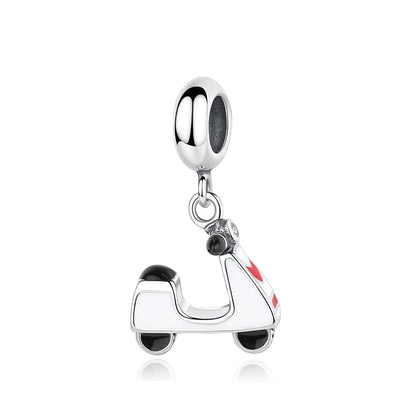 Original 100% 925 Sterling Silber Charm Bead Reise Taxi Motorrad Riesenrad Charms Fit Pandora Armbänder Frauen Diy Schmuck