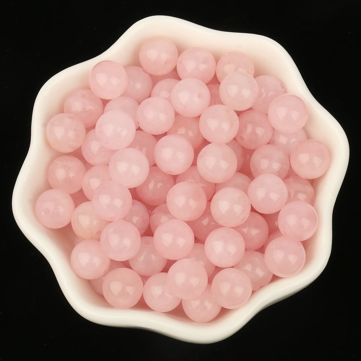 Naturstein Rose Rosa Quarz Kristall Runde Lose Perlen 15''Strang 4 6 8 10 12 MM Pick Größe für Schmuck Machen Diy Armband