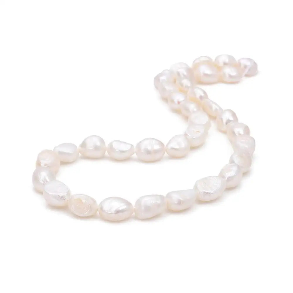 Feine 100 % natürliche Süßwasserperlen, rosa, weiß, unregelmäßige Reisform, Perlen für Schmuckherstellung, DIY-Armband, Halskette, Ohrringe