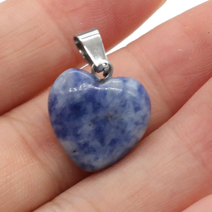Heißer Verkauf Mode Natürliche Herz-förmigen Halb-wertvolle Rose Quarz Stein Anhänger Charme für Schmuck Machen DIY Halskette 16x16mm 1PC