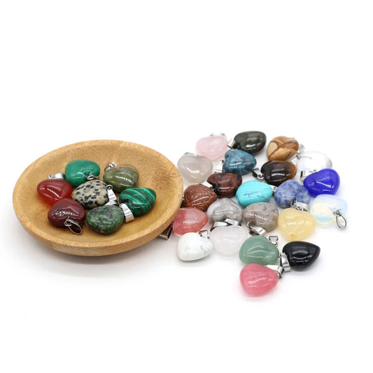 Heißer Verkauf Mode Natürliche Herz-förmigen Halb-wertvolle Rose Quarz Stein Anhänger Charme für Schmuck Machen DIY Halskette 16x16mm 1PC