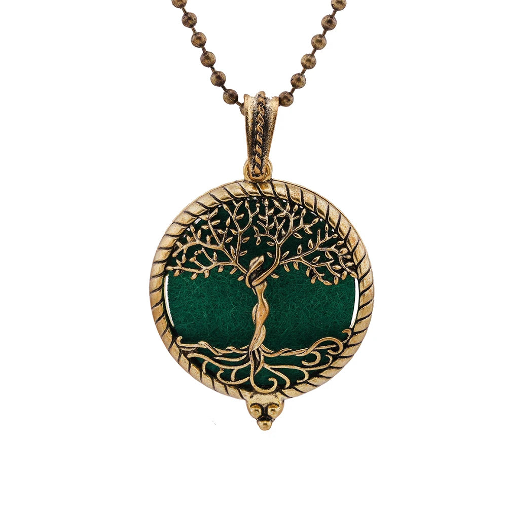 Beliebte Design Mode Aromatherapie Halskette Lotus Parfüm Medaillon Schmuck Ätherisches Öl Diffusor Anhänger Unisex Für Dropshipping