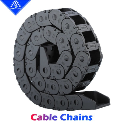 Mellow Hohe Qualität Nylon 250-350mm VORON 2,4 Kabel Ketten Set schwarz Openning Typ Draht Ketten Für 3D drucker