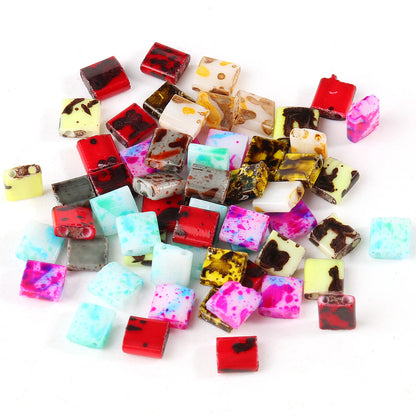Zwei Löcher Perlen Taidian Seedbeads für Schmuck Machen DIY Armbänder Zubehör Sommer Strand Schmuck 5x5x2mm 50 teile/los