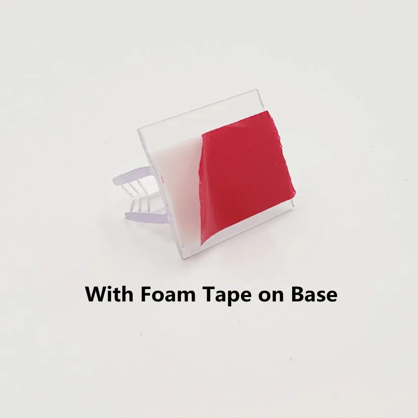 Kunststoff Weiche Zahn Grip Display Klemme Clip Halter Stehen für Werbung Förderung Poster Karte Klebeband auf Basis 100 stücke