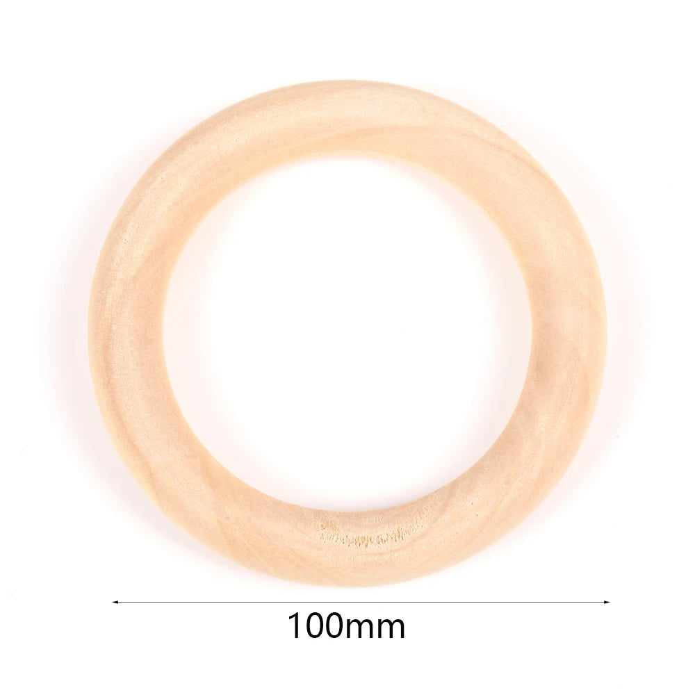 4-50mm 1-1000 Stück natürliche Holzperlen runde Abstandshalter Holzperle bleifreie Kugeln Charms DIY für Schmuckherstellung handgefertigte Accessoires
