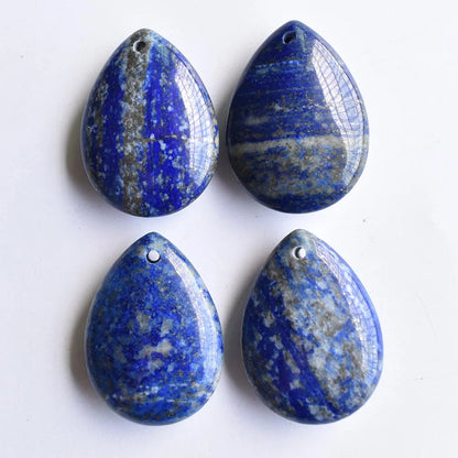Mode gute qualität natürliche tigerauge stein lapis lazuli wasser tropfen charms anhänger für schmuck machen 4 teile kostenloser versand