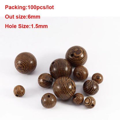 Louleur Hohe Qualität Vintage Natürliche Große Loch Holz Perlen Für Halskette Armband Charms für Diy Schmuck Machen Haar Zubehör