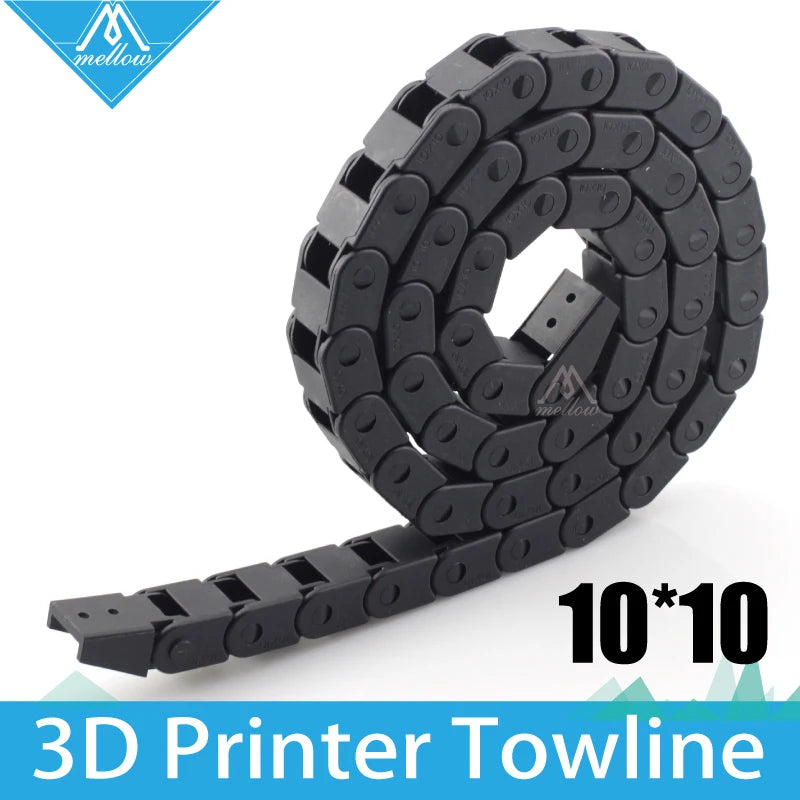 HEIßER! Beste !!! 10x10mm L1000mm Kabel Drag Kette Draht Träger mit ende anschlüsse für 3D Drucker Werkzeuge