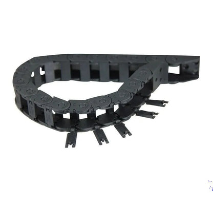 2 Stück 10 x 11 mm Länge, 1 Meter, schwarzer Kunststoff, offener Kabel, Drahtträger, Schleppkette, Schleppleine R18, für 3D-Drucker und CNC-Maschinen