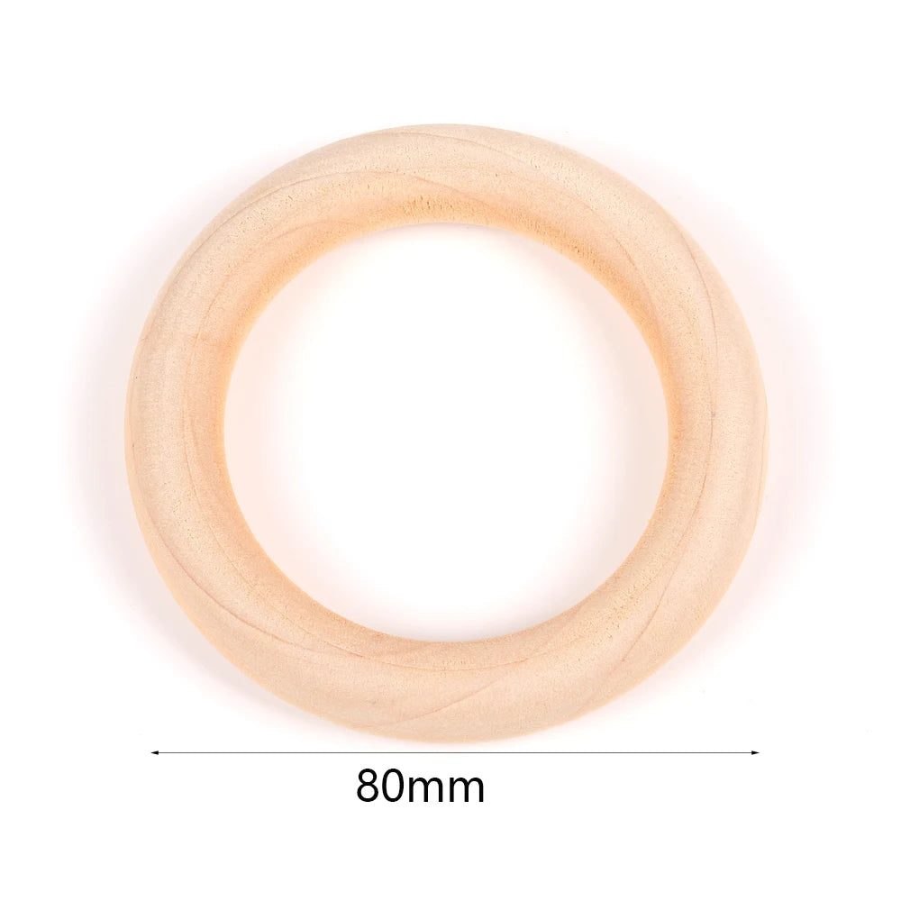 4-50mm 1-1000 Stück natürliche Holzperlen runde Abstandshalter Holzperle bleifreie Kugeln Charms DIY für Schmuckherstellung handgefertigte Accessoires