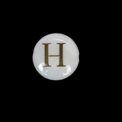 8 mm natürliche 26 Buchstaben weiße Muschel-Alphabet-Abstandsperlen für Schmuckherstellung, DIY handgefertigte Anhänger-Halskette