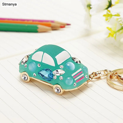 Heißer verkauf Kristall Auto Schlüssel Kette Neue metall Abwechslungsreiche Schlüssel Halter Mode Tasche Charme Zubehör Strass Schöne Schlüsselbund K1724