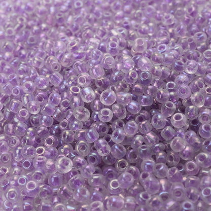 300 Stück 3 mm Österreich-Kristall-Mix, lila tschechische Glassamen-Abstandsperlen für DIY-Schmuckherstellung, Armband, Halskette, Zubehör