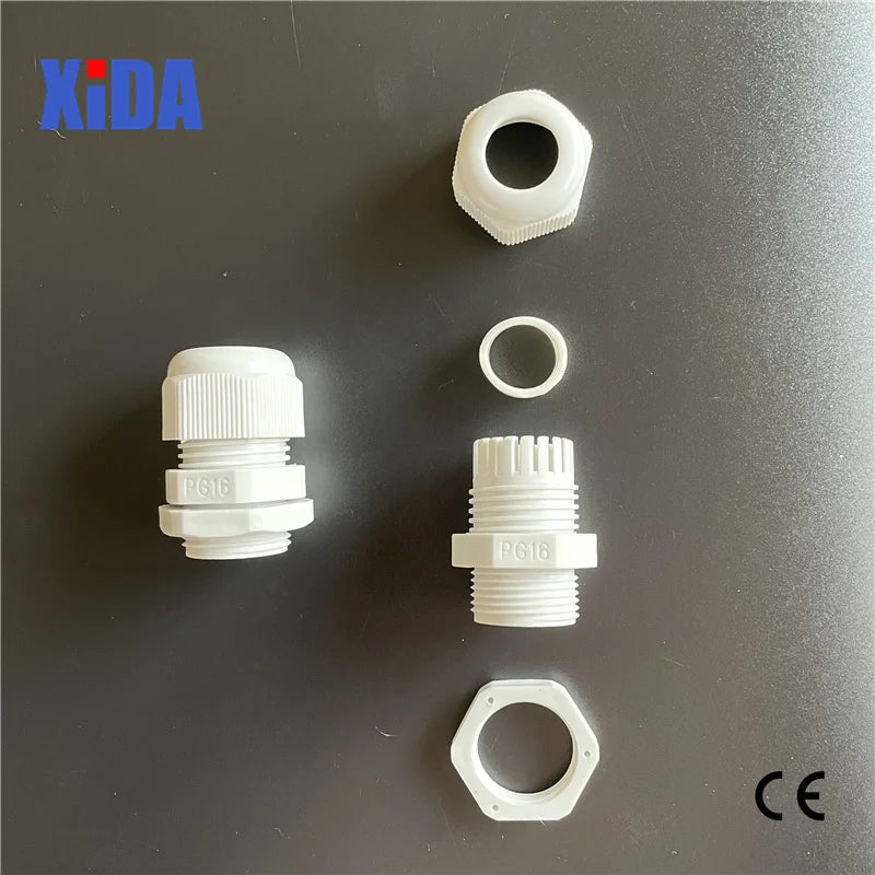 40 Stück je 8 PG7 PG9 PG11 PG13,5 PG16 Gewinde Nylon Kabelverschraubung Kit Drahtverbinder Wasserdichter Kunststoff Kabelverschraubung Reduzierstück