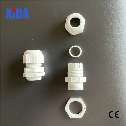 40 Stück je 8 PG7 PG9 PG11 PG13,5 PG16 Gewinde Nylon Kabelverschraubung Kit Drahtverbinder Wasserdichter Kunststoff Kabelverschraubung Reduzierstück
