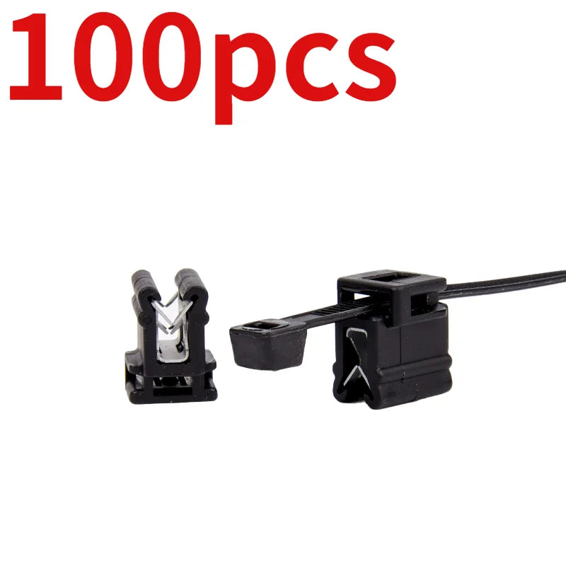 Auto große LKW-Träger Blechs chnalle abnehmbare Nylon Kabelbinder Kabelbinder mit Blech befestigungs sitz Dicke 3mm