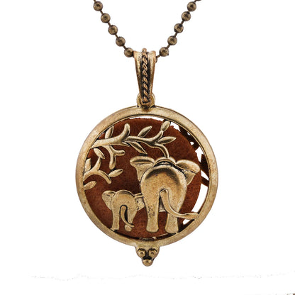 Beliebte Design Mode Aromatherapie Halskette Lotus Parfüm Medaillon Schmuck Ätherisches Öl Diffusor Anhänger Unisex Für Dropshipping