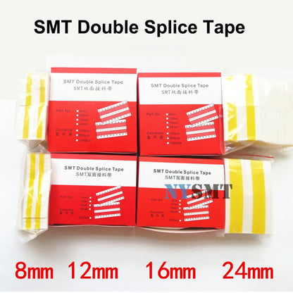 Gelbes SMT-Doppelseitiges Spleißband, 8 mm, 12 mm, 16 mm, 24 mm, rechteckige Folie, Verbindung, Spleißband