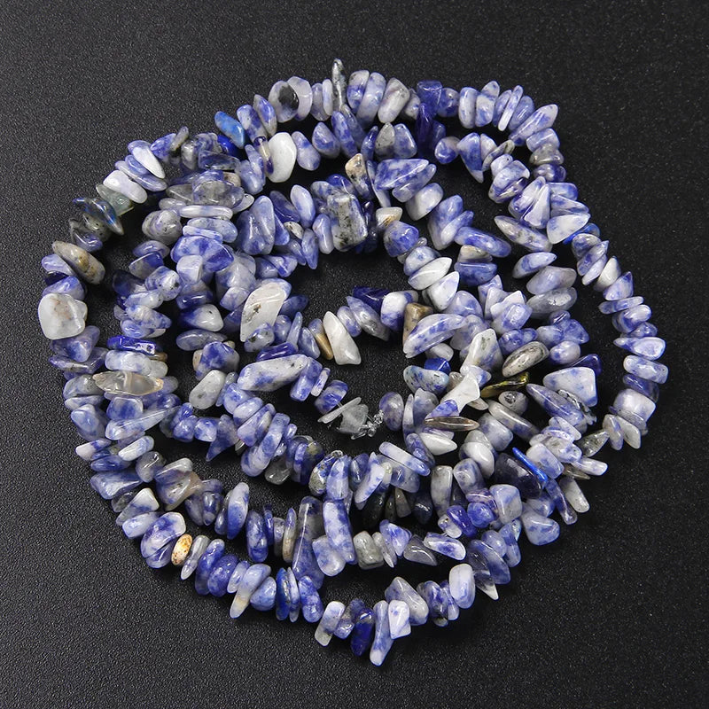 Natürliche Kies Stein Perlen Lapis Lazuil Bostwana Sodalith Chips Perle für Halskette Ohrringe Armbänder Schmuck Kette Perlen 3-5mm