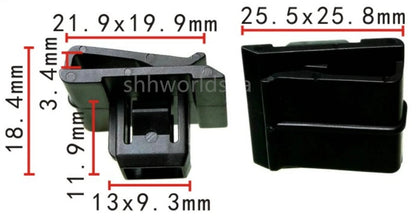 Shhworldsea 100 Stück Auto-Clip-Halteklammer