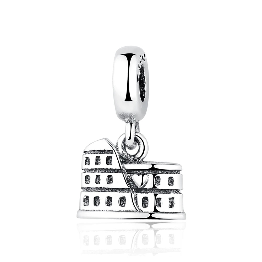 Original 100% 925 Sterling Silber Charm Bead Reise Taxi Motorrad Riesenrad Charms Fit Pandora Armbänder Frauen Diy Schmuck