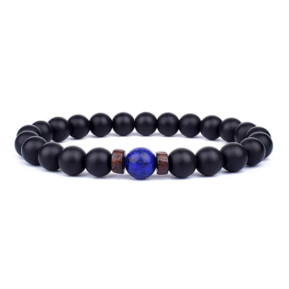 Vulkanstein-Armband für Männer, Lava-Holz, 8 mm Perlen, Armband, tibetischer Buddha, Handgelenkkette, Damen- und Herrenschmuck, Geschenk, neue Armbänder