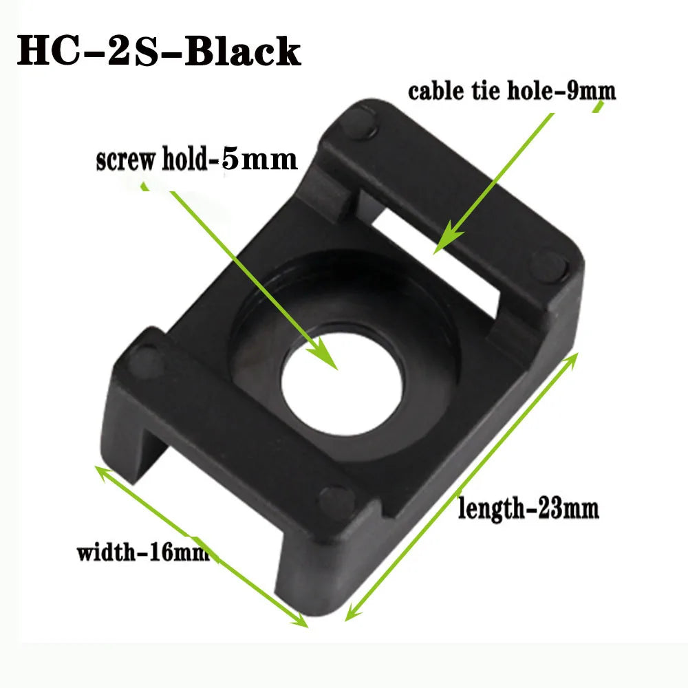 Kabelbinder Halterungen sitz festen sitz 1000 stücke Draht Buddle Sattel Typ Kunststoff Halter Weiß Schwarz Kunststoff sattel kabel montieren halter