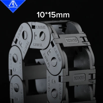 Mellow Hohe Qualität Nylon 250-350mm VORON 2,4 Kabel Ketten Set schwarz Openning Typ Draht Ketten Für 3D drucker