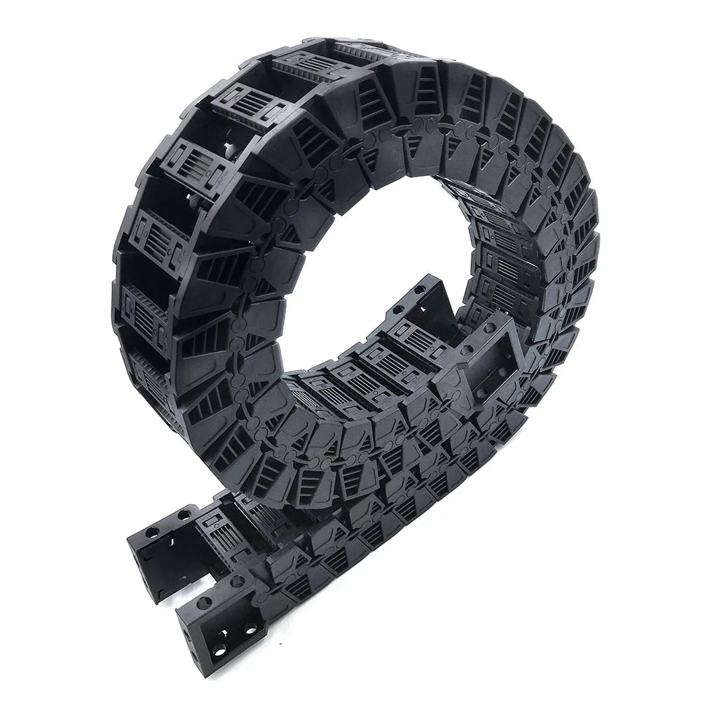 1 Meter 50 Serie Hochgeschwindigkeits-Stumm schaltung Drag Chain Draht träger kabel Kunststoff-Übertragungs brücke Typ geöffnet beidseitig heißer Verkauf