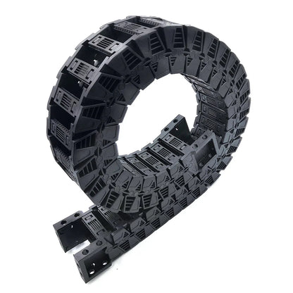 1 Meter 50 Serie Hochgeschwindigkeits-Stumm schaltung Drag Chain Draht träger kabel Kunststoff-Übertragungs brücke Typ geöffnet beidseitig heißer Verkauf