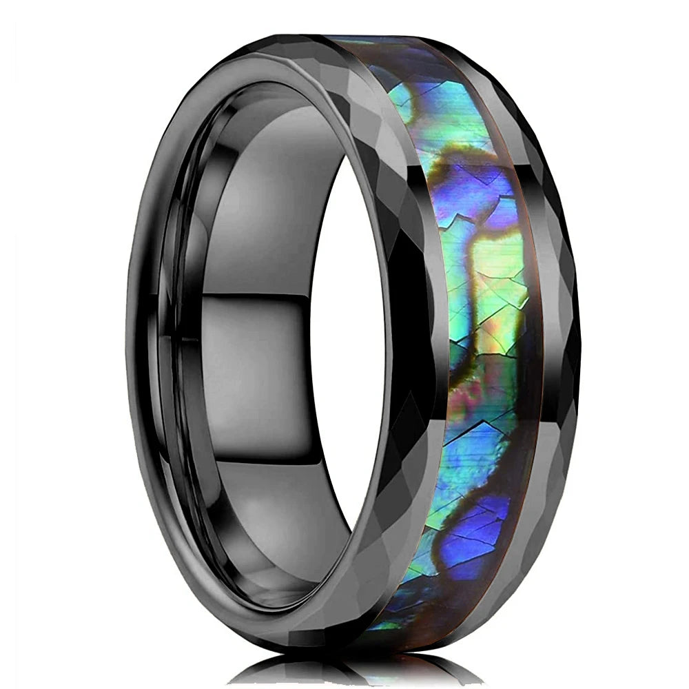 Mode Wikinger Baum des Lebens Edelstahl Abalone Muschel ringe für Männer Odin Norse Wikinger Runen ringe Retro Amulett Schmuck Geschenk