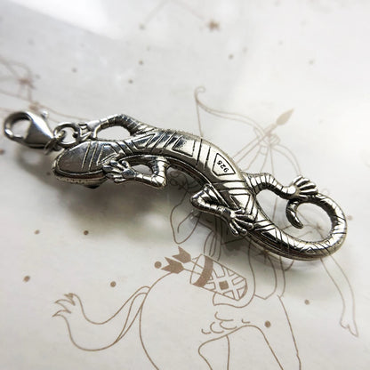 Lizard Anhänger Charme 925 Sterling Silber Türkis Geschenk Glück Schmuck Für Frauen Männer