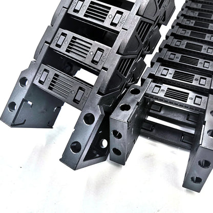 1 Meter 50 Serie Hochgeschwindigkeits-Stumm schaltung Drag Chain Draht träger kabel Kunststoff-Übertragungs brücke Typ geöffnet beidseitig heißer Verkauf