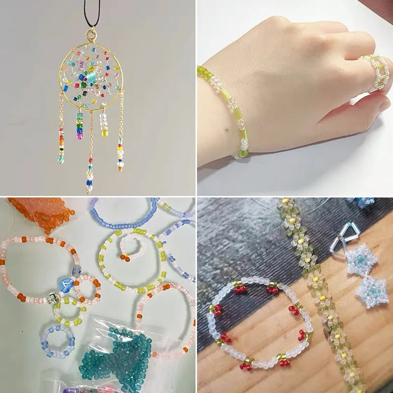 Neue 450 gr/beutel 2mm 3mm 4mm Wirkung der Creme Charme Tschechische Glas Seed Perlen für Schmuck, der DIY Handgemachte Armband Zubehör