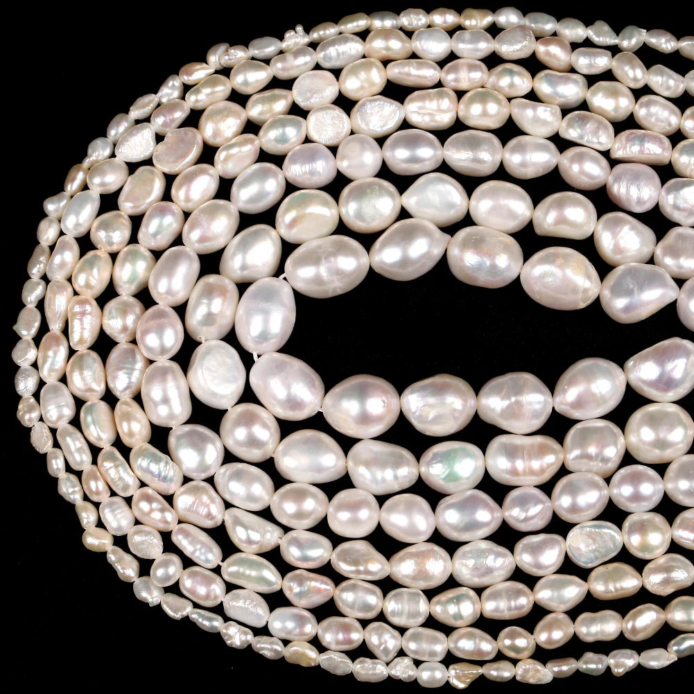 Natürliche Süßwasser perlen Perlen hochwertige unregelmäßige Form Punsch lose Perlen für Schmuck machen DIY Halskette Armband