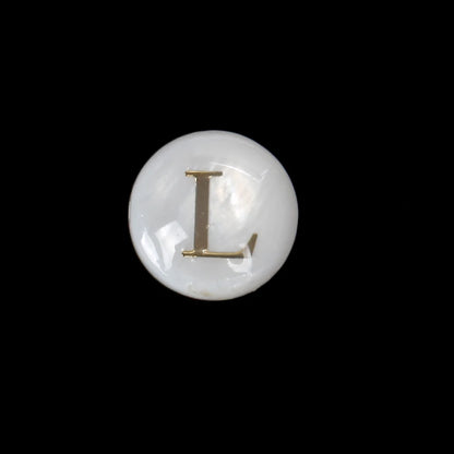 8 mm natürliche 26 Buchstaben weiße Muschel-Alphabet-Abstandsperlen für Schmuckherstellung, DIY handgefertigte Anhänger-Halskette