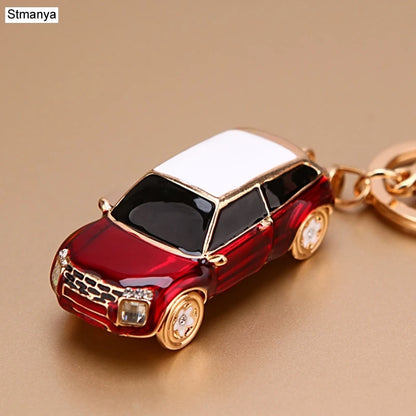 Heißer verkauf Kristall Auto Schlüssel Kette Neue metall Abwechslungsreiche Schlüssel Halter Mode Tasche Charme Zubehör Strass Schöne Schlüsselbund K1724