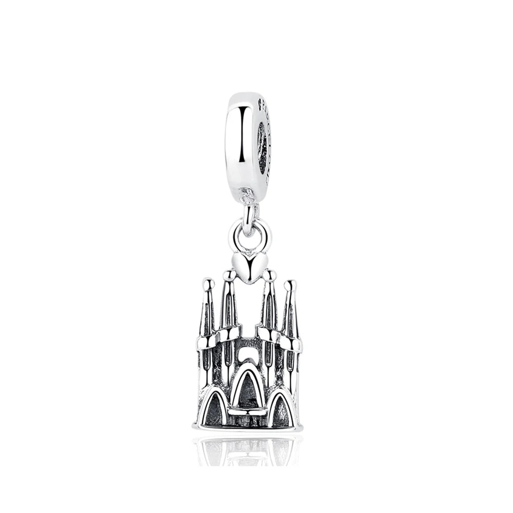 Original 100% 925 Sterling Silber Charm Bead Reise Taxi Motorrad Riesenrad Charms Fit Pandora Armbänder Frauen Diy Schmuck