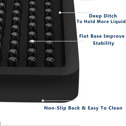 Homebrew Bier Drip Tray PVC Bar Matte, premium Arbeitsplatte Spill Matten U-Form Bar Service Trinken Matte für Bier Turm Verwenden 30,5 x17cm