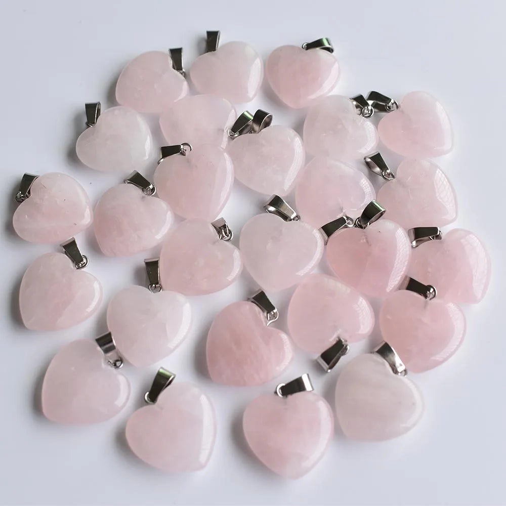Großhandel 50 teile/los Mode 20mm herz naturstein amazonit charms anhänger für schmuck machen Kostenloser versand