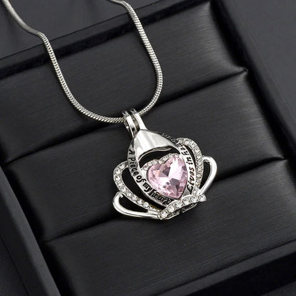 Feuerbestattung Schmuck für Asche Krone Herz Memorial Urne Halskette Andenken Anhänger Kristalle Halskette für Frauen Mädchen Dropshipping