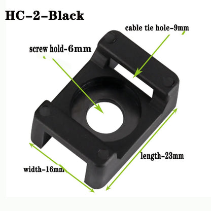 Kabelbinder Halterungen sitz festen sitz 1000 stücke Draht Buddle Sattel Typ Kunststoff Halter Weiß Schwarz Kunststoff sattel kabel montieren halter