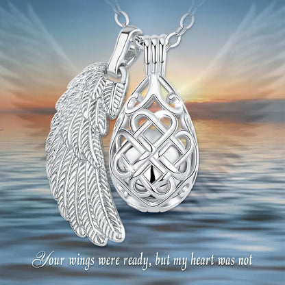 EUDORA Urne Feuerbestattung Anhänger 14mm Celtic Festival Käfig Stift Medaillon Asche Halter Andenken Kapsel Halskette Hohl Ball DIY Schmu