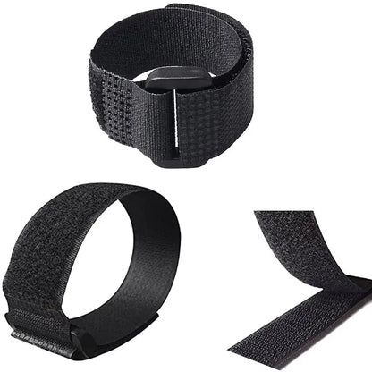 5-10 teile/los 20-200cm Länge 3cm Breiten Schwarzen Reusable Nylon Selbst Klebe Haken & Schleife kabel Krawatten Ordentlich Straps PC TV Veranstalter